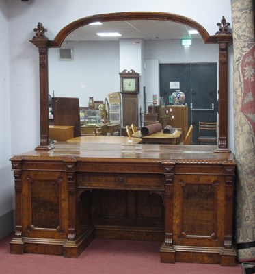 Lot 1560 - A Mid XIX Century Pollard Oak Mirror Back...