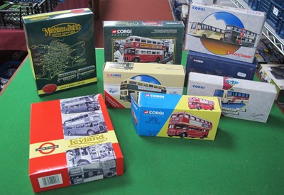 Lot 449 - Eleven Diecast Model Buses by Corgi, EFE to...