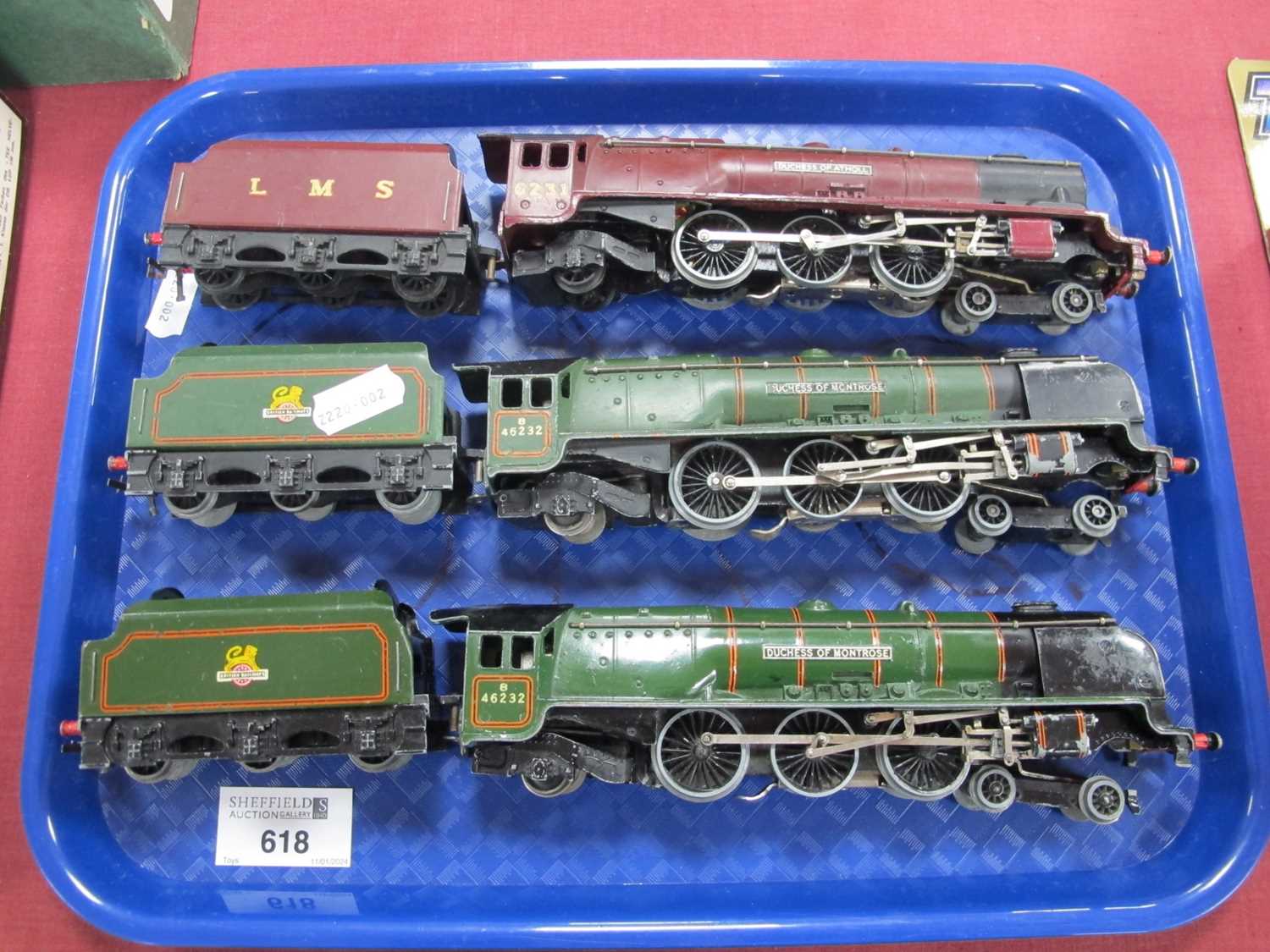 Lot 618 - Three Hornby Dublo 'OO' Gauge/4mm Unboxed...