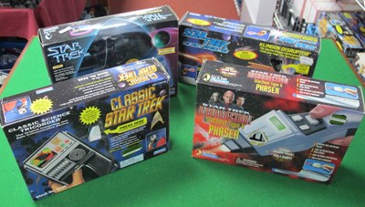 Lot 446 - Four Playmates Star Trek plastic toys...