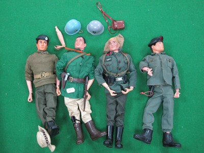 Lot 631 - Four Palitoy Action Man including 1960's...