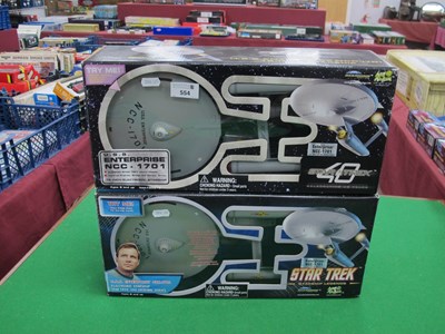 Lot 554 - Two Art Asylum Star Trek Plastic Model...
