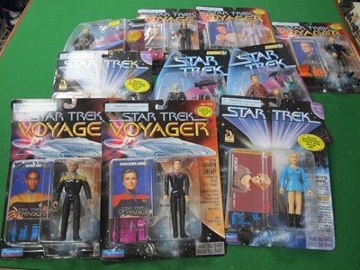 Lot 456 - Ten Carded Star Trek Plastic Action Figures by...