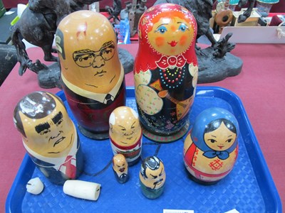 Lot 1434 - Russian Graduated Wooden Doll Set, featuring...