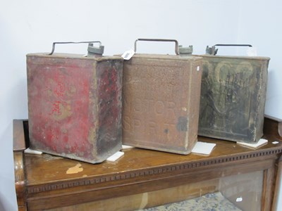 Lot 1688 - Vintage Petrol Cans for Shell (x3).