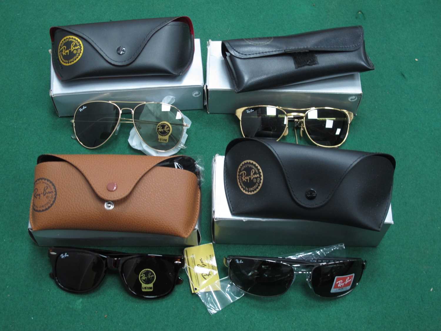 Lot 1314 - Ray-Ban Sunglasses in Original Cases and Boxes...