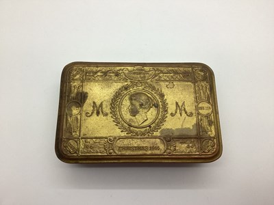 Lot 810 - WW1 1914 Princess Mary gift fund brass box....