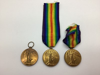 Lot 831 - WW1 British Medals comprising Victory Medal...