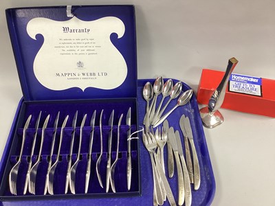 Lot 15 - Mappin & Webb Modernist Style Stainless Steel...