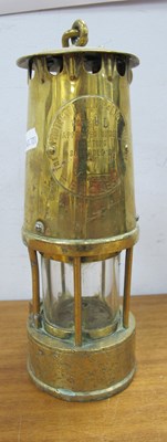 Lot 1439 - Miners Lamp, Lamp & Lighting Co, in brass