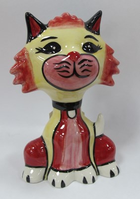 Lot 1277 - Lorna Bailey - Sheba the Cat, 12.5cm high.