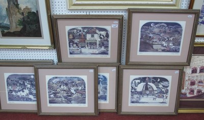 Lot 1514 - Graham Clarke, a set of six framed prints,...