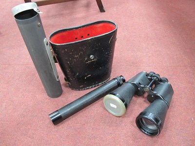 Lot 1423 - Prinz 12 x 65 Binoculars, together with a...