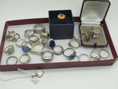 Lot 243 - A Collection of Assorted Modern Dress Rings,...