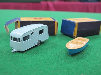 Lot 650 - Two Matchbox Moko Lesney No 48 Boat and...