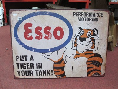 Lot 1179 - A Metal Advertsining Sign for 'Esso',...