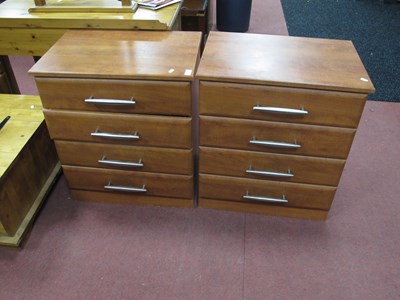 Lot 1550 - Two Chests, each of four drawers, 62cm wide.