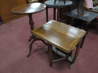 Lot 1575 - Occasional Table, with snap action to circular...