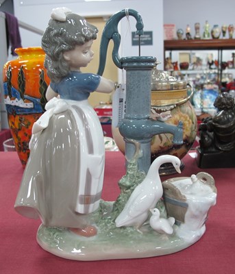 Lot 1253 - Lladro 'Summer on the Farm', Figure Group,...