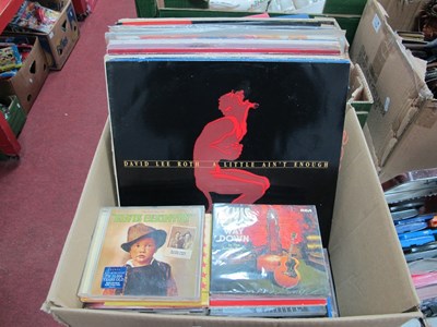 Lot 1135 - LPs and Cds, six rock LPs from Rush, Magnum,...