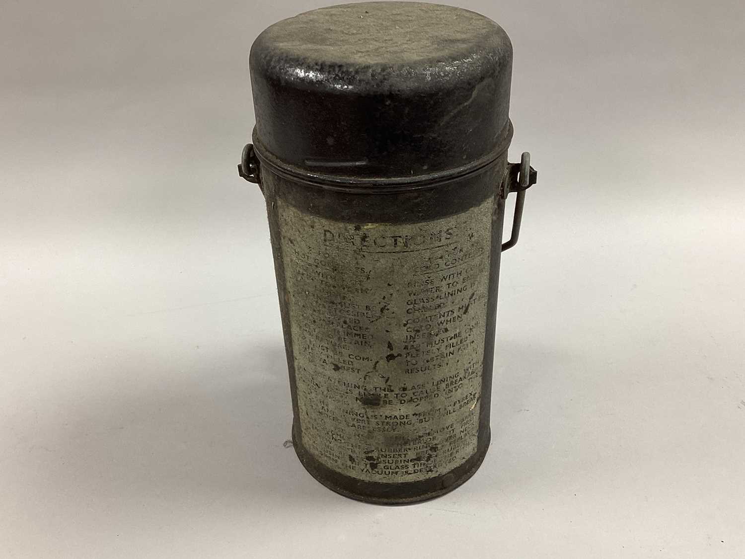 Lot 767 - World War II British Army Thermos Flask, with...
