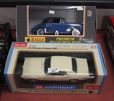 Lot 621 - Two Boxed 1:18th Scale American Outline...