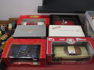 Lot 623 - Six Boxed Mostly 1:18th Scale Diecast Model...