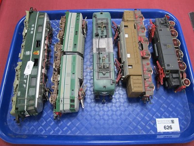 Lot 626 - Five "HO" Gauge Unboxed Electric Continental...