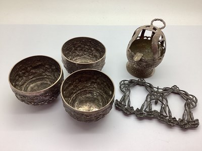 Lot 114 - A Set of Three Small Middle Eastern Bowls,...