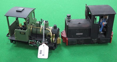 Lot 306 - Two L.G.B. 'G' Gauge 0-4-0 Unboxed Locomotives:...
