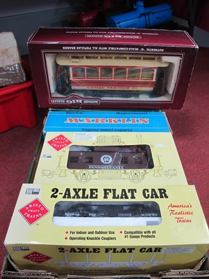 Lot 352 - Five 'G' Gauge Boxed Items of Rolling Stock,...