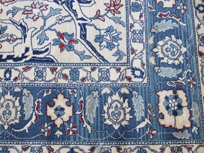 Lot 1562 - Super Keshan Wool Tassled Carpet in The Indian...
