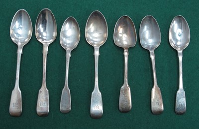 Lot 1301 - Six Victorian Silver Teaspoons, another...