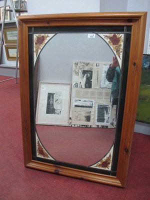 Lot 1460 - Focal Point Mirrors, pine, leaded glass...