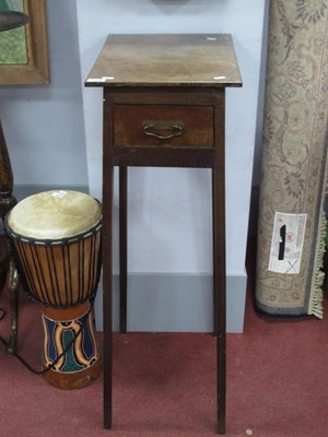 Lot 1583 - Early XX Century Oak Jardiniere Table, with a...