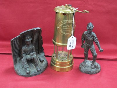 Lot 1425 - British Coal Mining Company Wales Brass Miners...