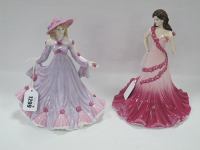 Lot 1299 - Coalport Classic Elegance Pair of Figurines...