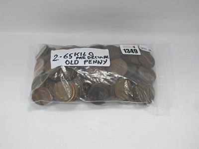 Lot 1349 - 2.65KG of Circulated GB Pre Decimal Pennies