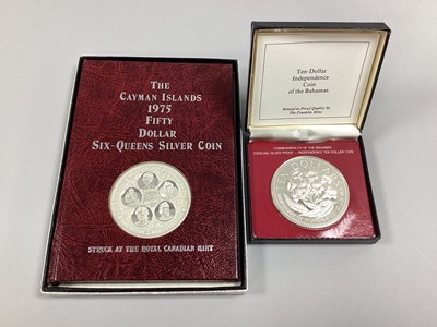 Lot 399 - The Cayman Islands 1975 $50 Six Queen's Silver...