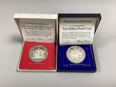 Lot 374 - 1974 Trinidad And Tobago Silver Proof $10 Coin,...