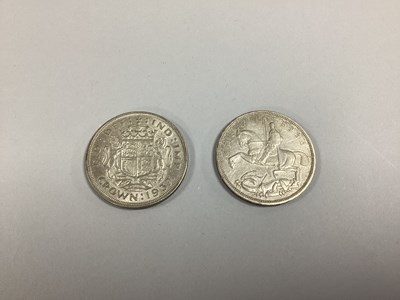 Lot 349 - Two GB Silver Crowns, a 1935 George V and a...