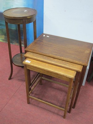 Lot 1545 - Nest of Three Rectangular Topped Coffee Tables,...