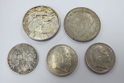 Lot 347 - 1935 George V Silver Crown, together with...