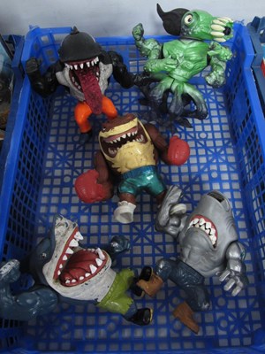 Lot 356 - Five Circa 1990's Street Sharks Toys by Street...