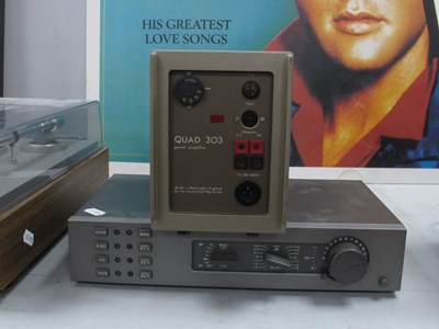 Lot 308 - Quad 303 Power Amplifier and Quad 34 Control...