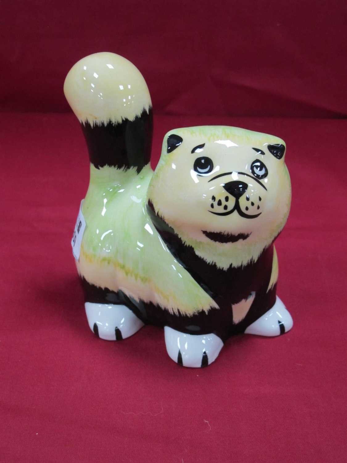 Lot 1309 - Lorna Bailey - Fluffy the Cat, 12.5cm high.