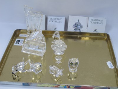 Lot 1311 - Swarovski Crystal Glass Minatures, to include...