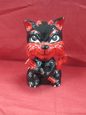 Lot 1302 - Lorna Bailey - Mephisto the Devil Cat, 12.5cm...