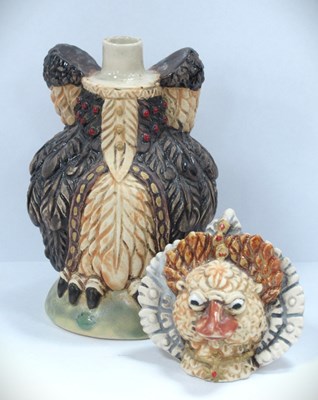 Lot 1273 - A Burslem Pottery Grotesque Bird Figure 'Queen...