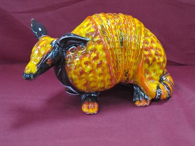 Lot 1311 - Anita Harris Model of an Armadillo, in vibrant...